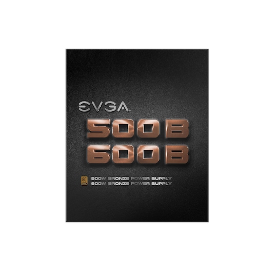 EVGA 600B virtalähdeyksikkö 600 W 24-pin ATX ATX Musta