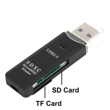 USB 3.0 Kortinlukija - Micro-SD och SD(HC)