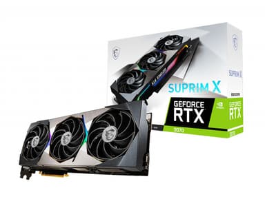MSI RTX 3070 SUPRIM X 8G LHR näytönohjain NVIDIA GeForce RTX 3070 8 GB GDDR6