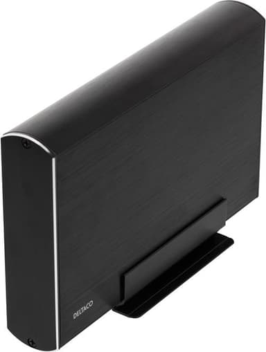 Deltaco MAP-GD34U3 tallennusaseman kotelo HDD-kotelo Musta 3.5"