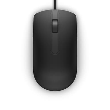 DELL EMC DELL MS116, Molempikätinen, Optinen, USB A-tyyppi, 1000 DPI, Musta