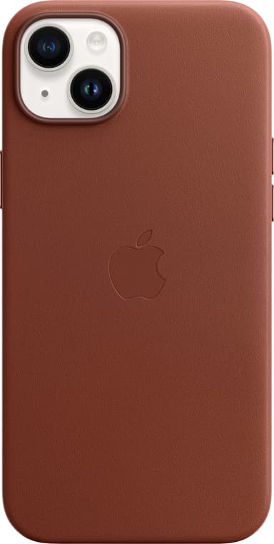 iPhone 14 Plus nahkainen suojakuori (umbra)