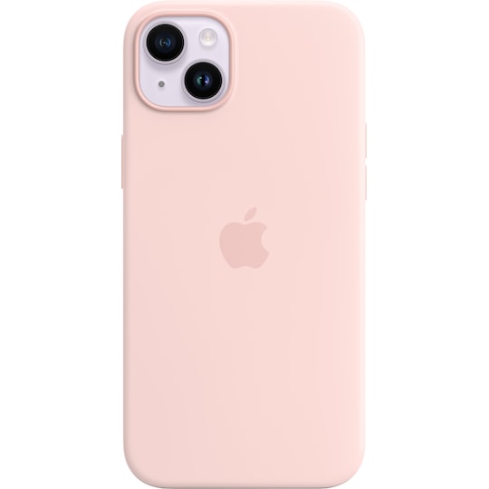 iPhone 14 Plus silikoninen suojakuori (liidunpinkki)