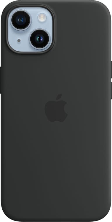 iPhone 14 MagSafe silikoninen suojakuori (keskiyö)