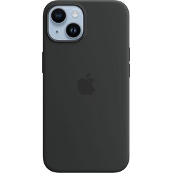 iPhone 14 MagSafe silikoninen suojakuori (keskiyö)