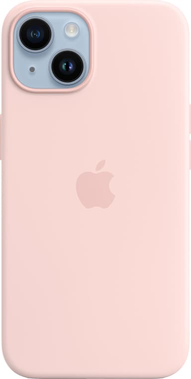 iPhone 14 MagSafe silikoninen suojakuori (kalkkiroosa)