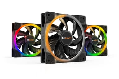 be quiet! Light Wings | 120mm PWM Triple Pack Tietokonekotelo Tuuletin 12 cm Musta 3 kpl
