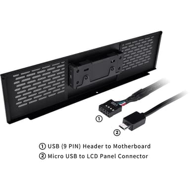Thermaltake AC-062-OO1NAN-A1 tietokonekotelon osa Midi Tower LCD panel kit