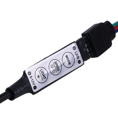 Led-Nauha USB RGB-väri - 1 metriä Vedenpitävä