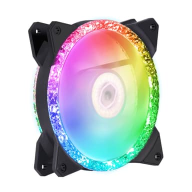 Cooler Master MasterFan MF120 Prismatic 3 IN 1 Tietokonekotelo Tuuletin 12 cm Musta 3 kpl