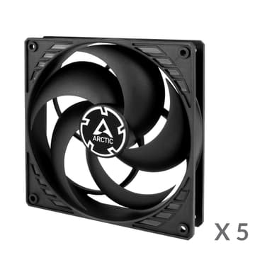ARCTIC P14 PWM PST Value Pack Tietokonekotelo Tuuletin 14 cm Musta 5 kpl