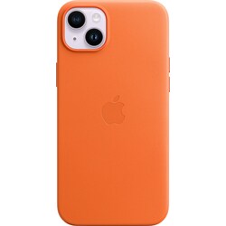 iPhone 14 Plus nahkainen suojakuori (oranssi)