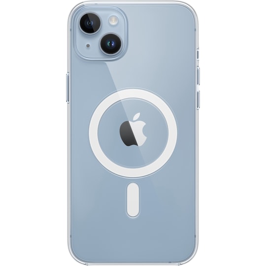 iPhone 14 Plus läpinäkyvä suojakuori MagSafe-tuella