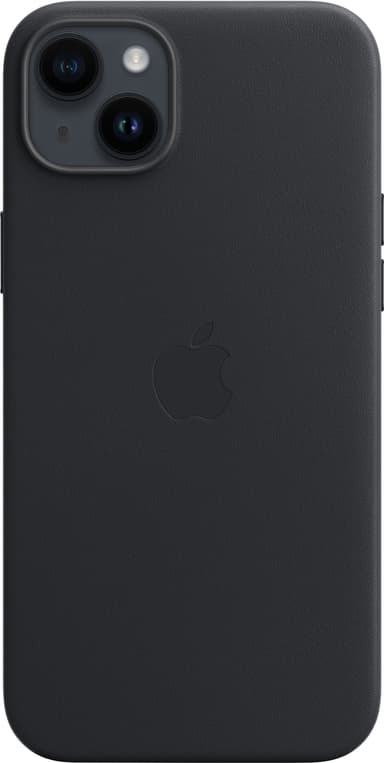 iPhone 14 Plus nahkainen suojakuori  (keskiyö)