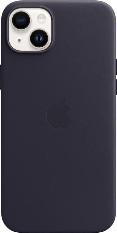 iPhone 14 Plus nahkainen suojakuori  (muste)
