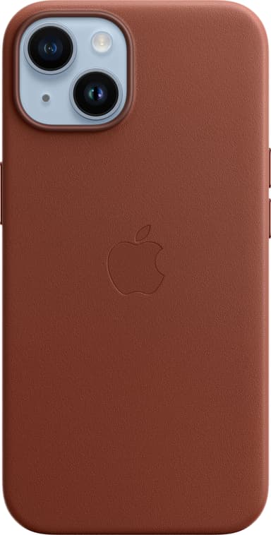 iPhone 14  nahkainen suojakuori MagSafella (umbra)