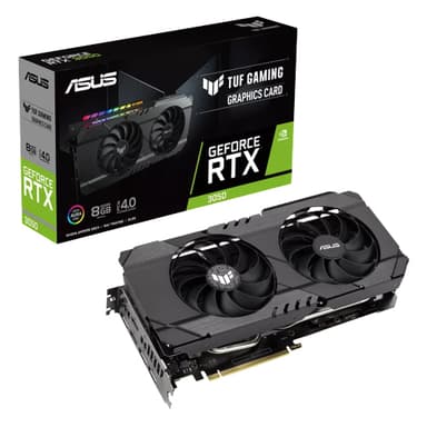 ASUS 90YV0HM5-M0NA00 näytönohjain NVIDIA GeForce RTX 3050 8 GB GDDR6