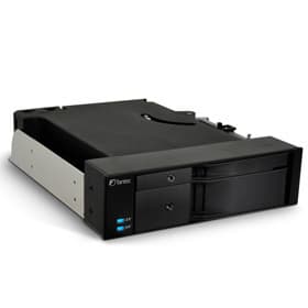 Fantec MR-2535DUAL 13,3 cm (5.25") Liitinpaneeli Musta