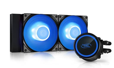 DeepCool GAMMAXX L240 A-RGB Suoritin All-in-one-nesteenjäähdytin 12 cm Musta 1 kpl