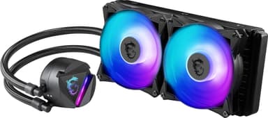 MSI MAG CORELIQUID 240R V2 Tietokoneen jäähdytysjärjestelmä Tietokonekotelo Jäähdytin Musta