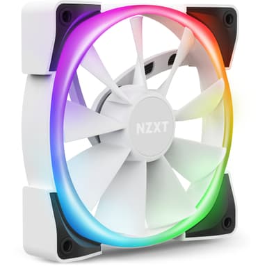 NZXT Aer RGB 2 Tietokonekotelo Tuuletin 12 cm Valkoinen 1 kpl