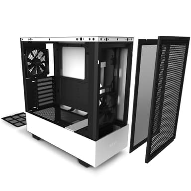 NZXT H510 Flow Midi Tower Musta, Valkoinen
