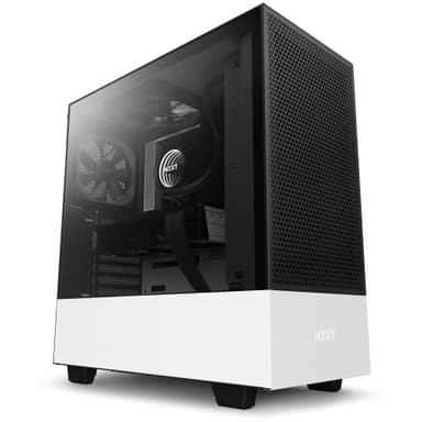 NZXT H510 Flow Midi Tower Musta, Valkoinen