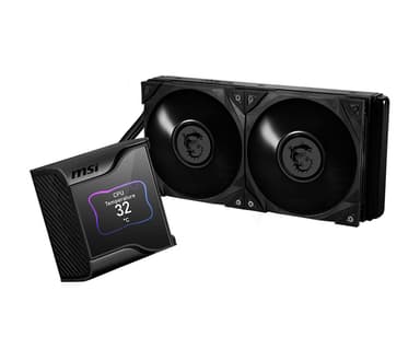 MSI MEG CORELIQUID S280 Tietokoneen jäähdytysjärjestelmä Suoritin All-in-one-nesteenjäähdytin Musta