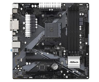 Asrock B450M Pro4-F R2.0 AMD B450 Kanta AM4 mikro ATX