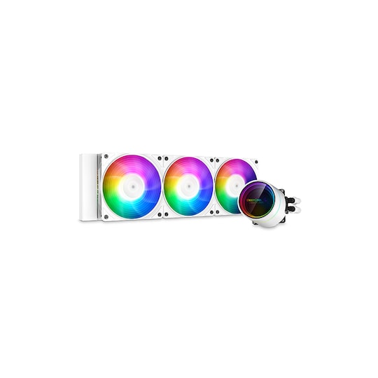 DeepCool CASTLE 360EX A-RGB WH Suoritin All-in-one-nesteenjäähdytin 12 cm Valkoinen 1 kpl