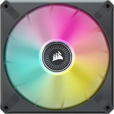 Corsair iCUE ML140 RGB ELITE Tietokonekotelo Tuuletin 14 cm Musta 2 kpl