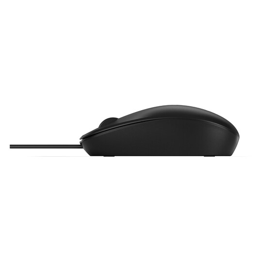 HP 125 -langallinen hiiri, Molempikätinen, USB A-tyyppi, Musta