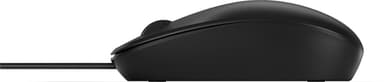 HP 125 -langallinen hiiri, Molempikätinen, USB A-tyyppi, Musta