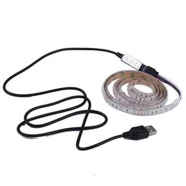 Led-Nauha USB RGB-väri - 1 metriä Vedenpitävä