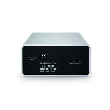 Fantec mobiRAID X2 HDD-/SSD-kotelo Valkoinen 2.5"