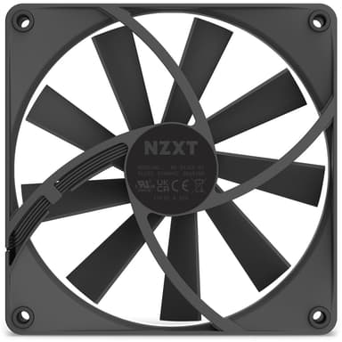 NZXT F140Q Tietokonekotelo Tuuletin 14 cm Musta 1 kpl