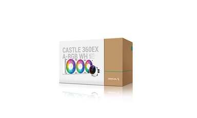 DeepCool CASTLE 360EX A-RGB WH Suoritin All-in-one-nesteenjäähdytin 12 cm Valkoinen 1 kpl