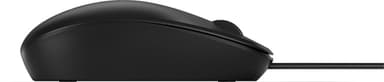 HP 125 -langallinen hiiri, Molempikätinen, USB A-tyyppi, Musta