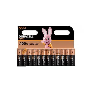 Duracell Plus Extra Life MN1500/LR06 Mignon AA 12-pakkaus