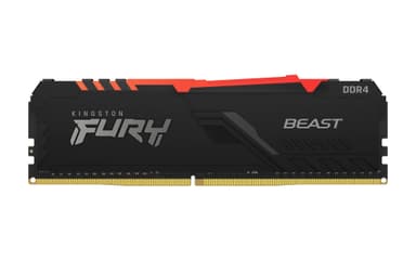Kingston Technology FURY Beast RGB muistimoduuli 32 GB 4 x 8 GB DDR4 3600 MHz