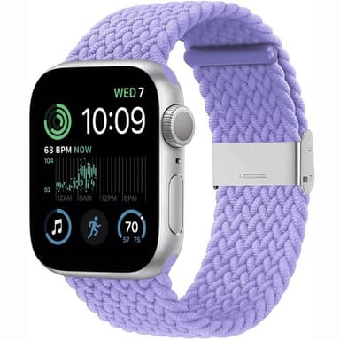 Punottu elastinen rannekoru Apple Watch SE 2022 40mm - lightpurple