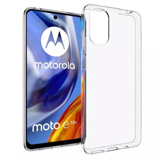 Silikonikotelo läpinäkyvä Motorola Moto E32s