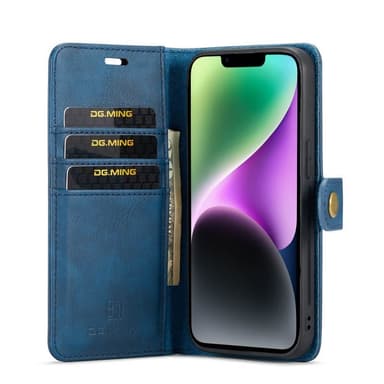 Lompakkokotelo DG-Ming 2i1 Apple iPhone 14 - Sininen