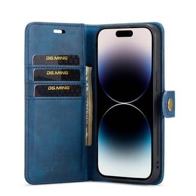 Lompakkokotelo DG-Ming 2i1 Apple iPhone 14 Pro Max - Sininen