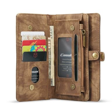 CaseMe Lompakkokotelo 11-kortti Apple iPhone 14 Pro Max - Ruskea