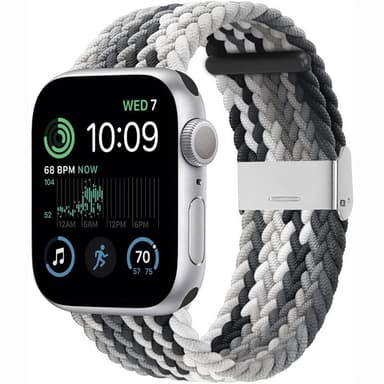 Punottu elastinen rannekoru Apple Watch SE 2022 40mm - gradientgrey