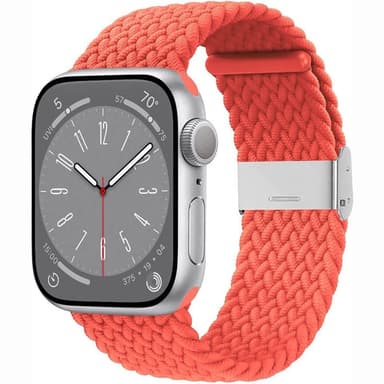 Punottu elastinen rannekoru Apple Watch 8 (41mm) - punainen