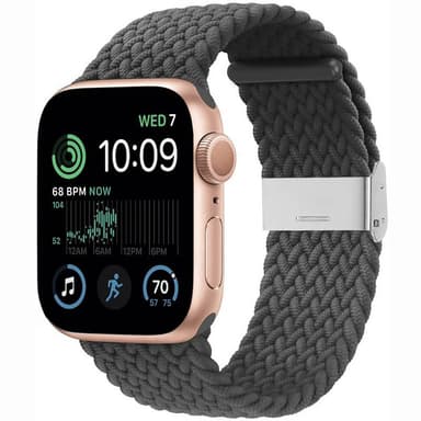 Punottu elastinen rannekoru Apple Watch SE 2022 44mm - skygrey