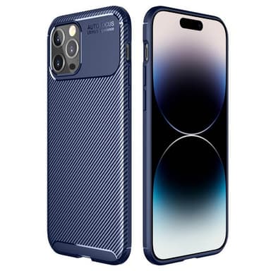 Carbon silikoni kuori Apple iPhone 14 Pro Max - Sininen