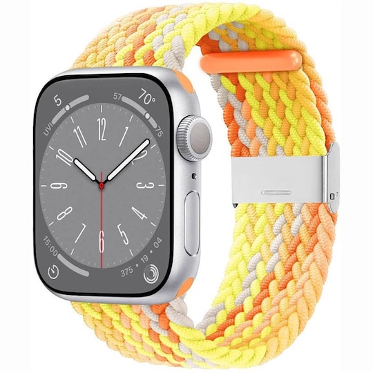 Punottu elastinen rannekoru Apple Watch 8 (45mm) - gradientorange